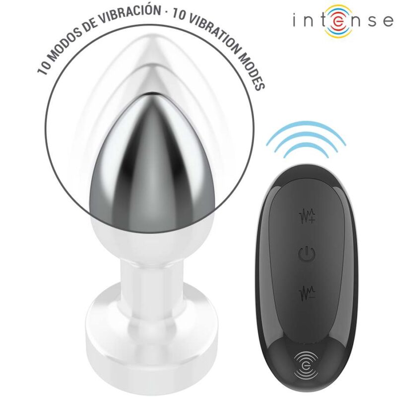 INTENSE – ANAL PLUG 10 VIBRATIONS METAL WITH REMOTE CONTROL S Anal Dildo | SEX Shop Ireland 6
