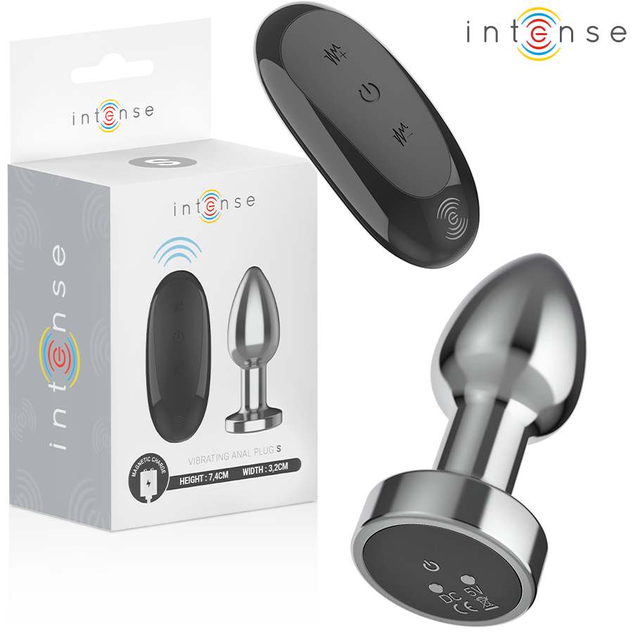 INTENSE – ANAL PLUG 10 VIBRATIONS METAL WITH REMOTE CONTROL S Anal Dildo | SEX Shop Ireland 4 INTENSE – ANAL PLUG 10 VIBRATIONS METAL WITH REMOTE CONTROL S Anal Dildo | SEX Shop Ireland 4