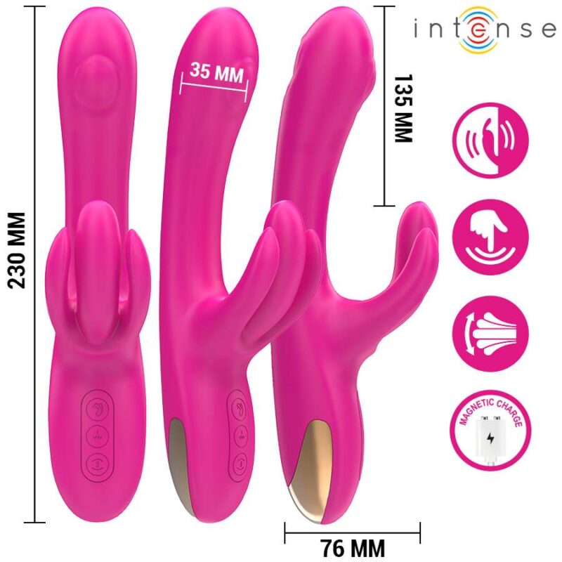 INTENSE – BRITNEY MULTIFUNCTION RABBIT VIBRATOR 23 CM PINK Rabbit Vibrators | SEX Shop Ireland 6