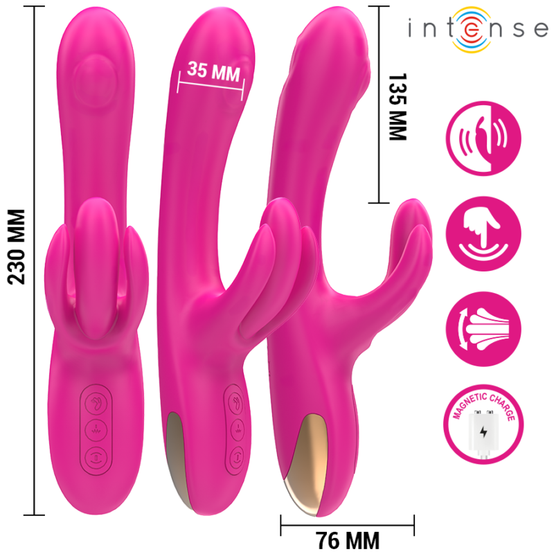 INTENSE – BRITNEY MULTIFUNCTION RABBIT VIBRATOR 23 CM PINK Rabbit Vibrators | SEX Shop Ireland 6