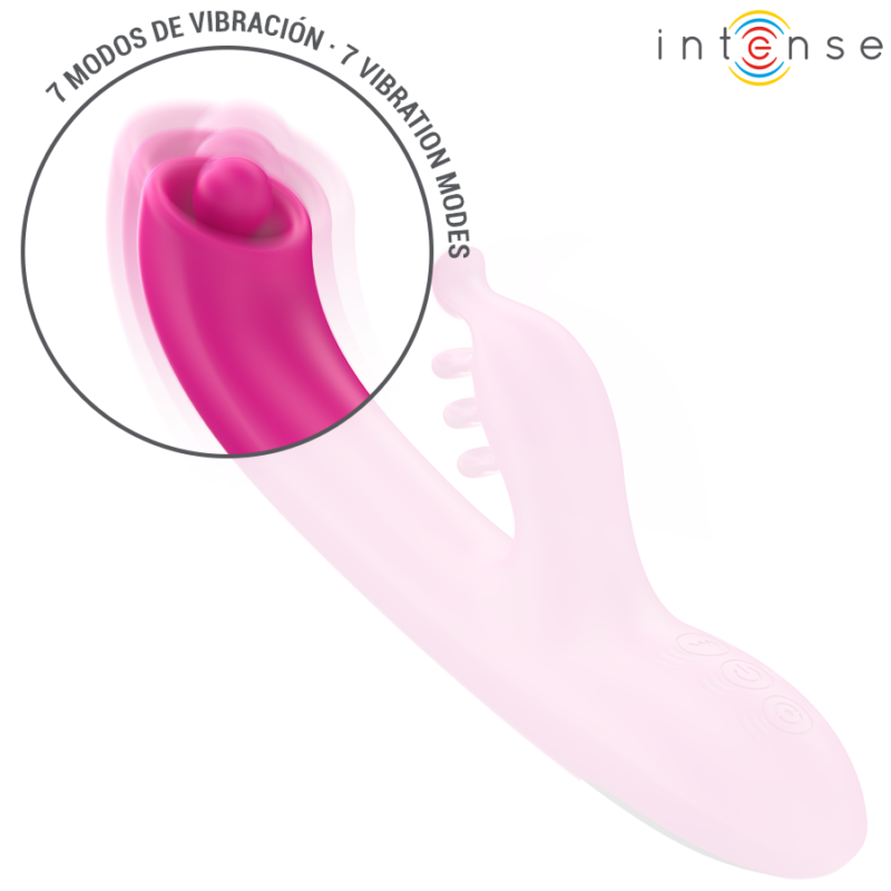 INTENSE – CHRISTINA MULTIFUNCTION RABBIT VIBRATOR 22.5 CM PINK Rabbit Vibrators | SEX Shop Ireland 7