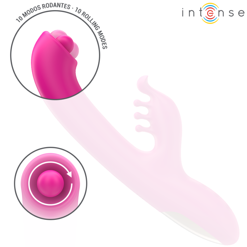 INTENSE – CHRISTINA MULTIFUNCTION RABBIT VIBRATOR 22.5 CM PINK Rabbit Vibrators | SEX Shop Ireland 9