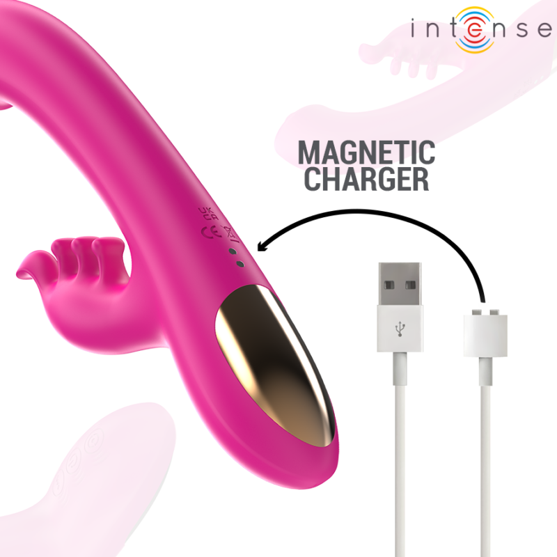 INTENSE – CHRISTINA MULTIFUNCTION RABBIT VIBRATOR 22.5 CM PINK Rabbit Vibrators | SEX Shop Ireland 10