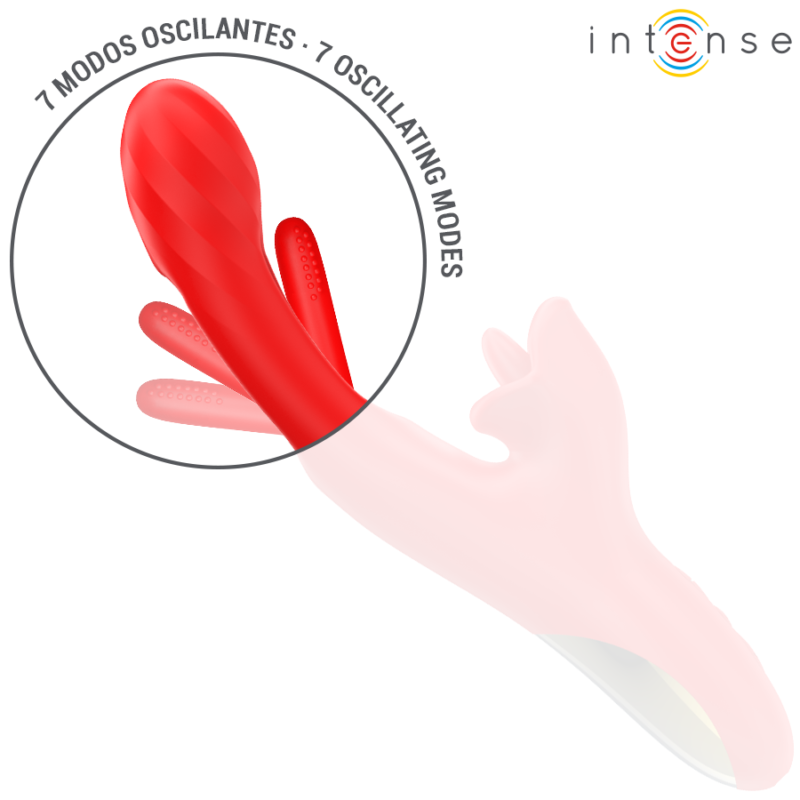 INTENSE – JESSICA MULTIFUNCTION VIBRATOR CLITORIS STIMULATION 24.8 CM RED Rabbit Vibrators | SEX Shop Ireland 8