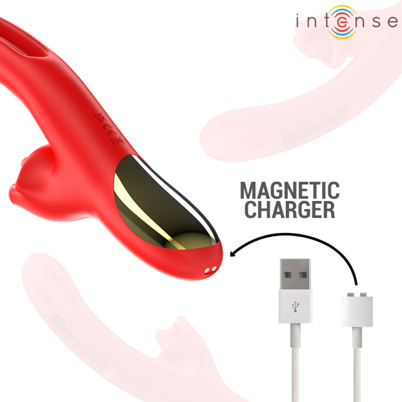 INTENSE – JESSICA MULTIFUNCTION VIBRATOR CLITORIS STIMULATION 24.8 CM RED Rabbit Vibrators | SEX Shop Ireland 10