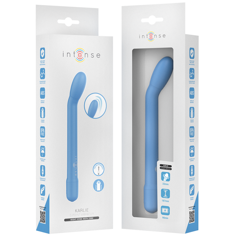INTENSE – KARLIE RECHARGEABLE G-SPOT STIMULATOR BLUE G-spot Vibrators | SEX Shop Ireland 10