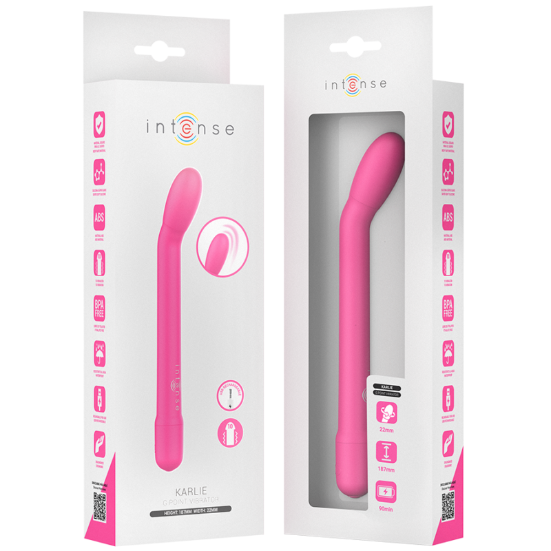 INTENSE – KARLIE RECHARGEABLE G-SPOT STIMULATOR PINK G-spot Vibrators | SEX Shop Ireland 10
