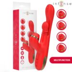 INTENSE – KATY MULTIFUNCTION CLITORIS STIMULATOR 4 INTERCHANGEABLE HEADS RED Rabbit Vibrators | SEXstore.ie 13