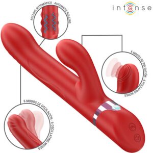 INTENSE – LELE MULTIFUNCTION VIBRATOR ROTATING & OSCILLATION & STIMULATION RED Rabbit Vibrators | SEX Shop Ireland 3