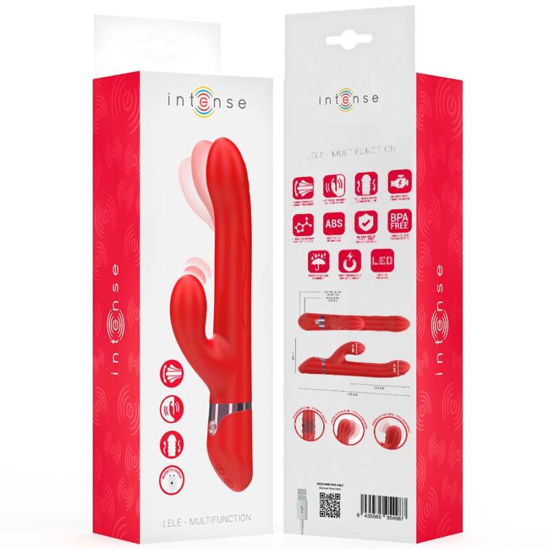 INTENSE – LELE MULTIFUNCTION VIBRATOR ROTATING & OSCILLATION & STIMULATION RED Rabbit Vibrators | SEX Shop Ireland 11
