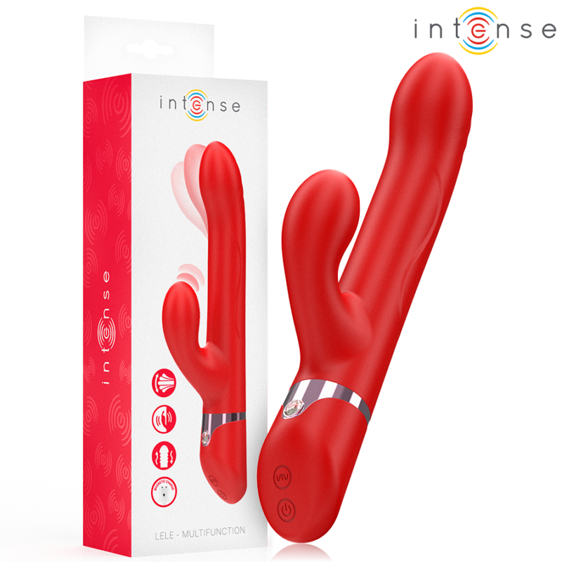 INTENSE – LELE MULTIFUNCTION VIBRATOR ROTATING & OSCILLATION & STIMULATION RED Rabbit Vibrators | SEX Shop Ireland 4