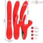 INTENSE – ROSALIA MULTIFUNCTION VIBRATOR 3 IN 1 RED Rabbit Vibrators | SEX Shop Ireland 14