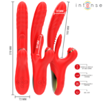 INTENSE – ROSALIA MULTIFUNCTION VIBRATOR 3 IN 1 RED Rabbit Vibrators | SEX Shop Ireland 14