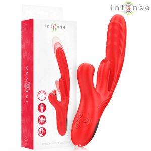 INTENSE – ROSALIA MULTIFUNCTION VIBRATOR 3 IN 1 RED Rabbit Vibrators | SEX Shop Ireland