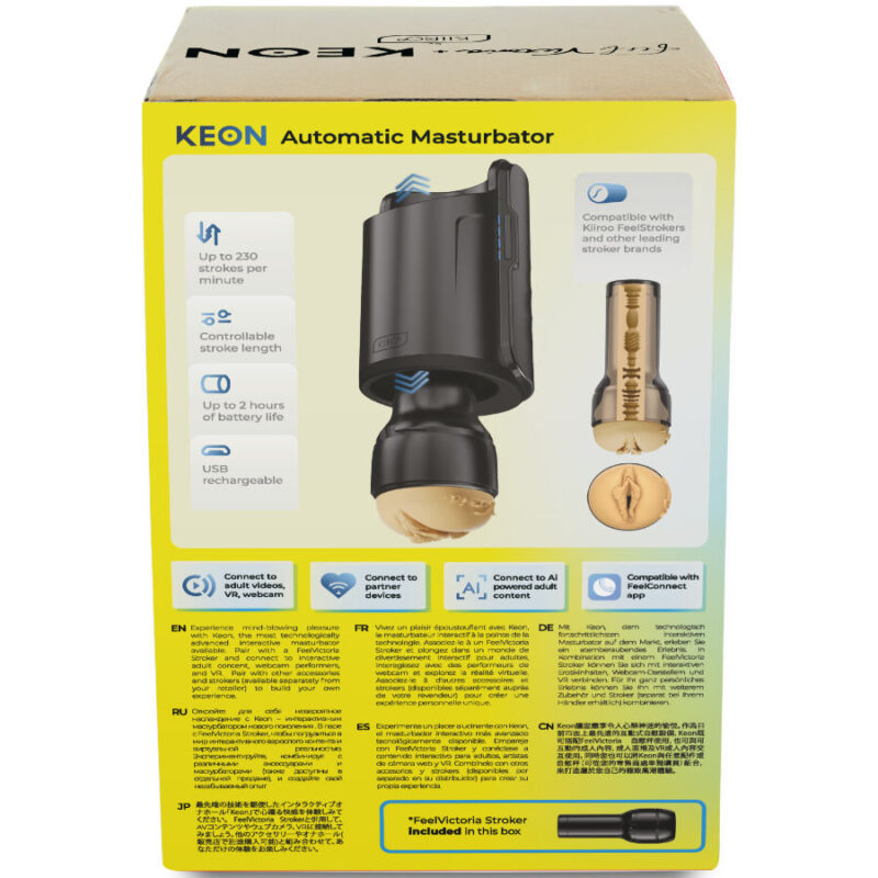 KIIROO – KEON WIFI COMBO VICTORIA JUNE AUTOMATIC MASTURBATOR + FEEL STROKER Automatic Masturbators | SEX Shop Ireland 5