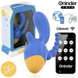 ONINDER CUTE – LOVE 3 SOME TRIPLE VIBRATOR – FREE WORLDWIDE APP Rabbit Vibrators | SEX Shop Ireland