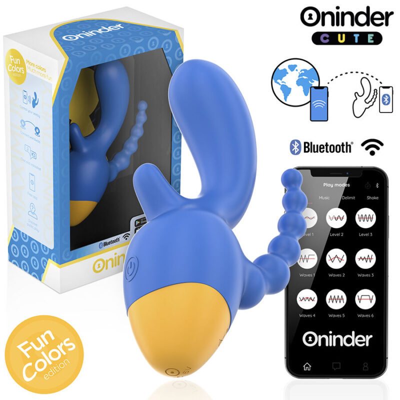 ONINDER CUTE – LOVE 3 SOME TRIPLE VIBRATOR – FREE WORLDWIDE APP Rabbit Vibrators | SEX Shop Ireland 4