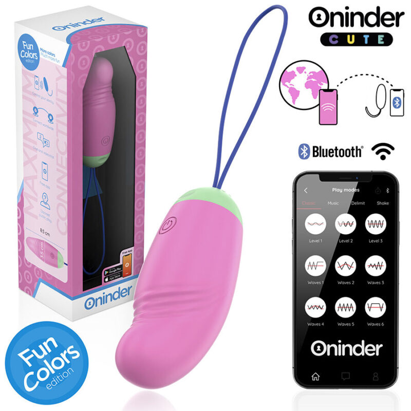 ONINDER CUTE – LOVE PLEASURE VIBRO-ROTATING EGG 360 SILICONE – FREE WORLDWIDE APP Balls, eggs and bullets | SEX Shop Ireland 4