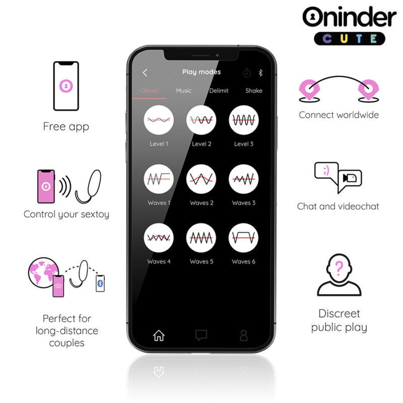 ONINDER CUTE – LOVE PLEASURE VIBRO-ROTATING EGG 360 SILICONE – FREE WORLDWIDE APP Balls, eggs and bullets | SEX Shop Ireland 6