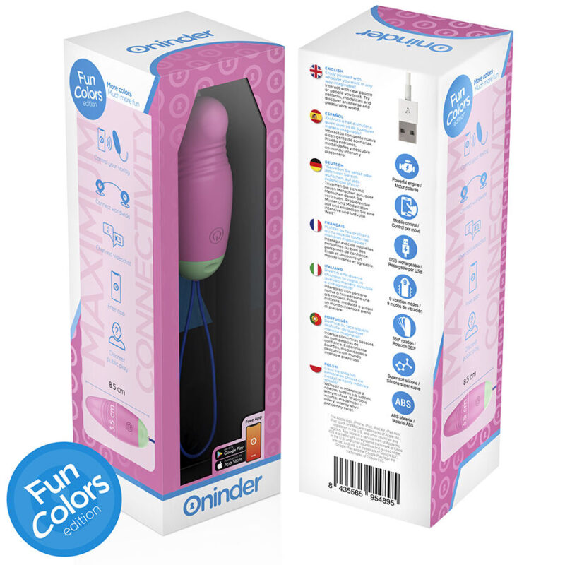 ONINDER CUTE – LOVE PLEASURE VIBRO-ROTATING EGG 360 SILICONE – FREE WORLDWIDE APP Balls, eggs and bullets | SEX Shop Ireland 10