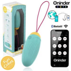 ONINDER CUTE – LOVE PLEASURE VIBRO-ROTATING SILICONE GEM EGG – FREE WORLDWIDE APP Balls, eggs and bullets | SEX Shop Ireland