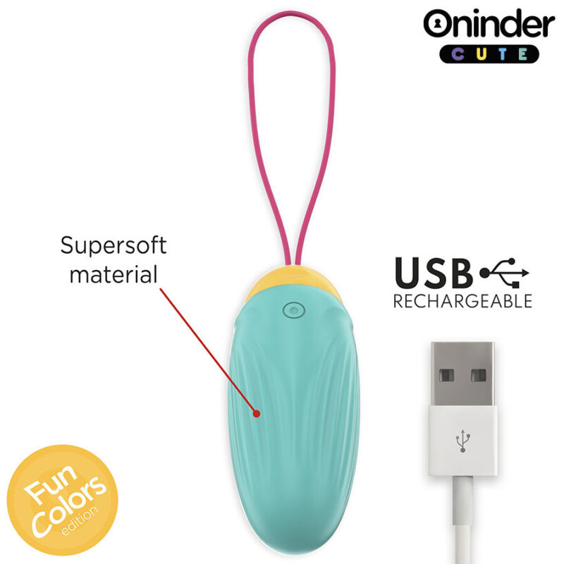 ONINDER CUTE – LOVE PLEASURE VIBRO-ROTATING SILICONE GEM EGG – FREE WORLDWIDE APP Balls, eggs and bullets | SEX Shop Ireland 8