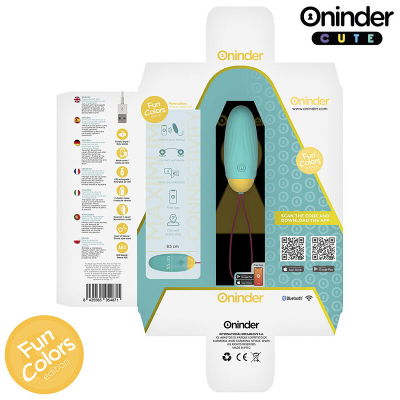 ONINDER CUTE – LOVE PLEASURE VIBRO-ROTATING SILICONE GEM EGG – FREE WORLDWIDE APP Balls, eggs and bullets | SEX Shop Ireland 9