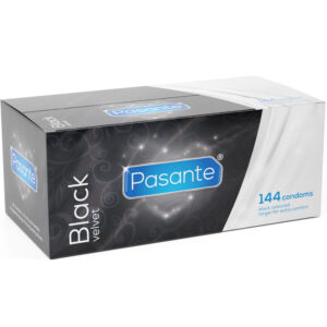 PASANTE – BLACK VELVET CONDOMS BOX 144 UNITS All Condom Box Sizes | SEX Shop Ireland