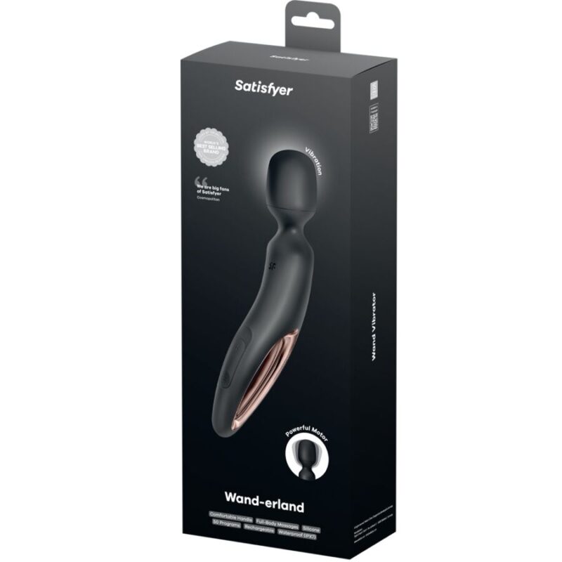 SATISFYER – WAND ERLAND VIBRATING MASSAGER BLACK Sex Toys | SEXstore.ie 8