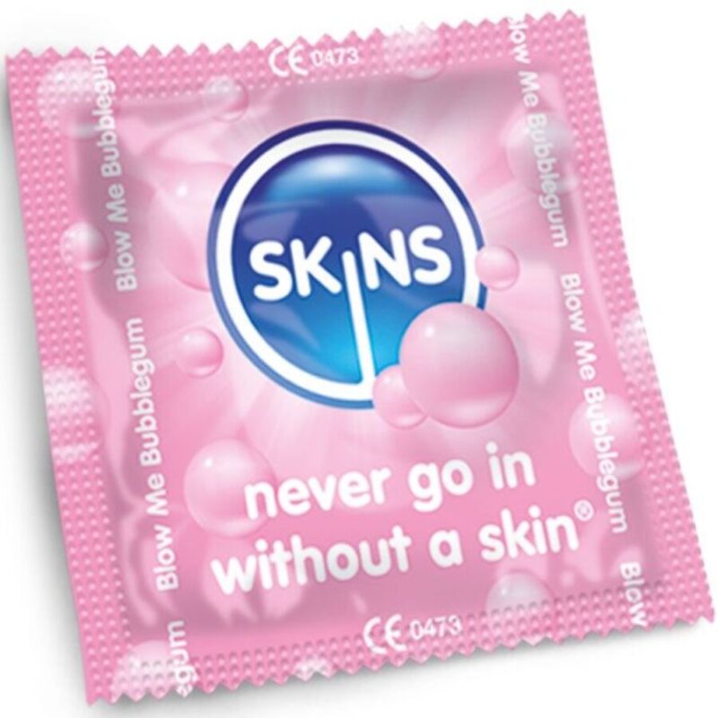 SKINS – BUBBLEGUM PREMIUM CONDOMS PACK 4 All Condom Box Sizes | SEX Shop Ireland 6