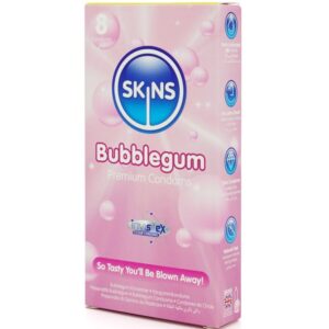 SKINS – BUBBLEGUM PREMIUM CONDOMS PACK 8 All Condom Box Sizes | SEX Shop Ireland 3