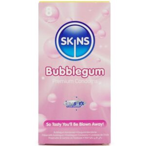 SKINS – BUBBLEGUM PREMIUM CONDOMS PACK 8 All Condom Box Sizes | SEX Shop Ireland