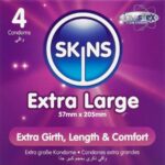 SKINS – EXTRA LARGE PREMIUM CONDOMS PACK 4 All Condom Box Sizes | SEX Shop Ireland 8