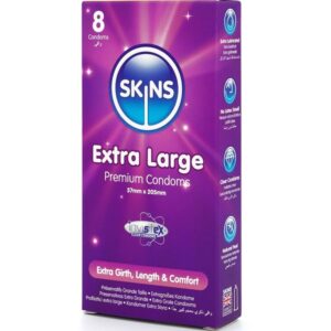 SKINS – EXTRA LARGE PREMIUM CONDOMS PACK 8 All Condom Box Sizes | SEX Shop Ireland 3