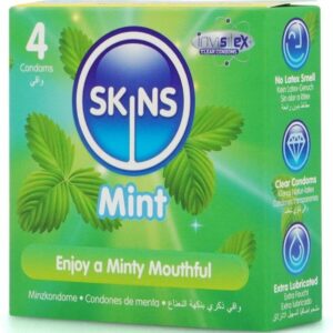 SKINS – MINT PREMIUM CONDOMS PACK 4 All Condom Box Sizes | SEX Shop Ireland 3