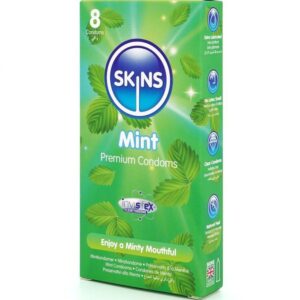 SKINS – MINT PREMIUM CONDOMS PACK 8 All Condom Box Sizes | SEX Shop Ireland 3