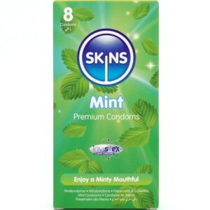 SKINS – MINT PREMIUM CONDOMS PACK 8 All Condom Box Sizes | SEX Shop Ireland