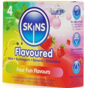 SKINS – MULTI FLAVORS PREMIUM CONDOMS PACK 4 All Condom Box Sizes | SEX Shop Ireland 3