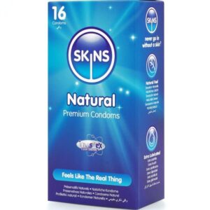 SKINS – NATURAL PREMIUM CONDOMS PACK 16 All Condom Box Sizes | SEX Shop Ireland 3