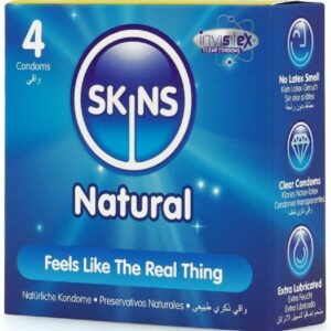 SKINS – NATURAL PREMIUM CONDOMS PACK 4 All Condom Box Sizes | SEX Shop Ireland 3