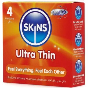SKINS – ULTRA THIN PREMIUM CONDOMS PACK 4 All Condom Box Sizes | SEX Shop Ireland 3