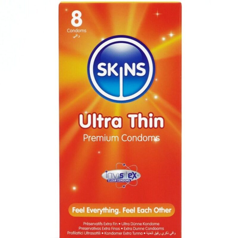 SKINS – ULTRA THIN PREMIUM CONDOMS PACK 8 All Condom Box Sizes | SEX Shop Ireland 4