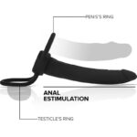 MYTHOLOGY – COBI ONYX ANAL DILDO WITH COCK AND TESTICLE RING 13 SILICONE CM Dildos | SEX Shop Ireland 13