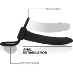 MYTHOLOGY – COBI ONYX ANAL DILDO WITH COCK AND TESTICLE RING 13 SILICONE CM Dildos | SEX Shop Ireland 13