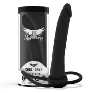 MYTHOLOGY – COBI ONYX ANAL DILDO WITH COCK AND TESTICLE RING 13 SILICONE CM Dildos | SEX Shop Ireland