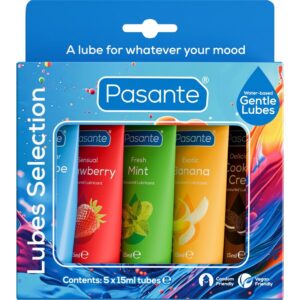 PASANTE – PACK ASSORTED FLAVOR LUBRICANTS 5 UNITS X 15 ML Flavours Lubes | SEX Shop Ireland 3