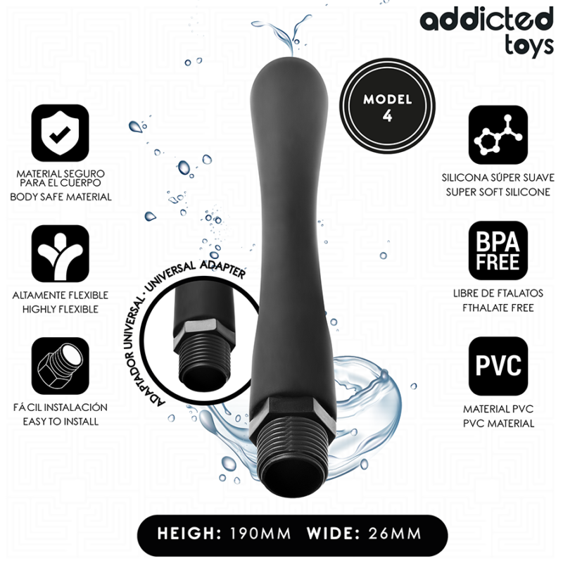 ADDICTED TOYS – ANAL CLEANER WITH UNIVERSAL ADAPTER MODEL 4 Anal Sex Toys | SEX Shop Ireland 5
