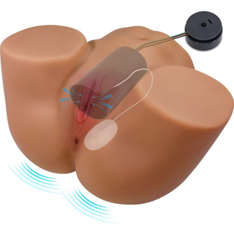 CRAZY BULL – GERIANN REALISTIC FEMALE BUTT VIBRATOR AND SUCKER WITH SOUND 5.5 KG Sex Dolls | SEX Shop Ireland 7