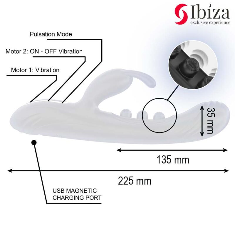 IBIZA – VIBRATING RABBIT WITH PULSATION Rabbit Vibrators | SEX Shop Ireland 8