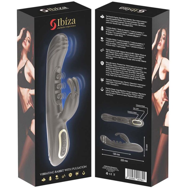 IBIZA – VIBRATING RABBIT WITH PULSATION Rabbit Vibrators | SEX Shop Ireland 11